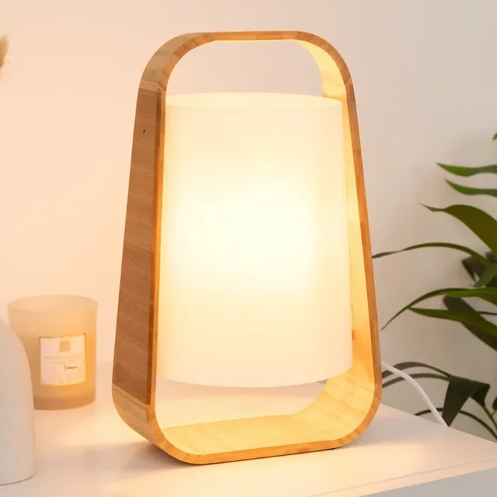 Atmosphera – Lámpara de mesa REX 1xE14/40W/230V bambú
