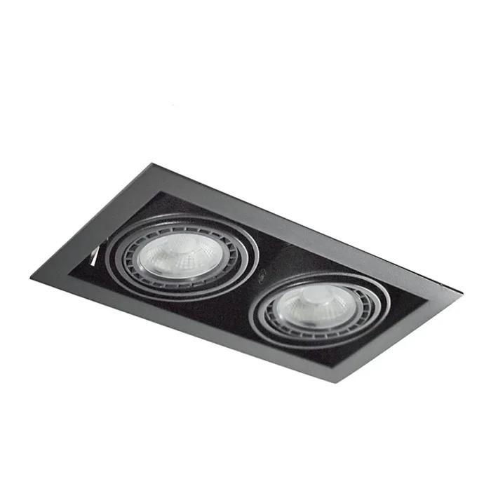 Azzardo AZ2875 – Lámpara empotrada NOVA 2xGU10-ES111/50W/230V