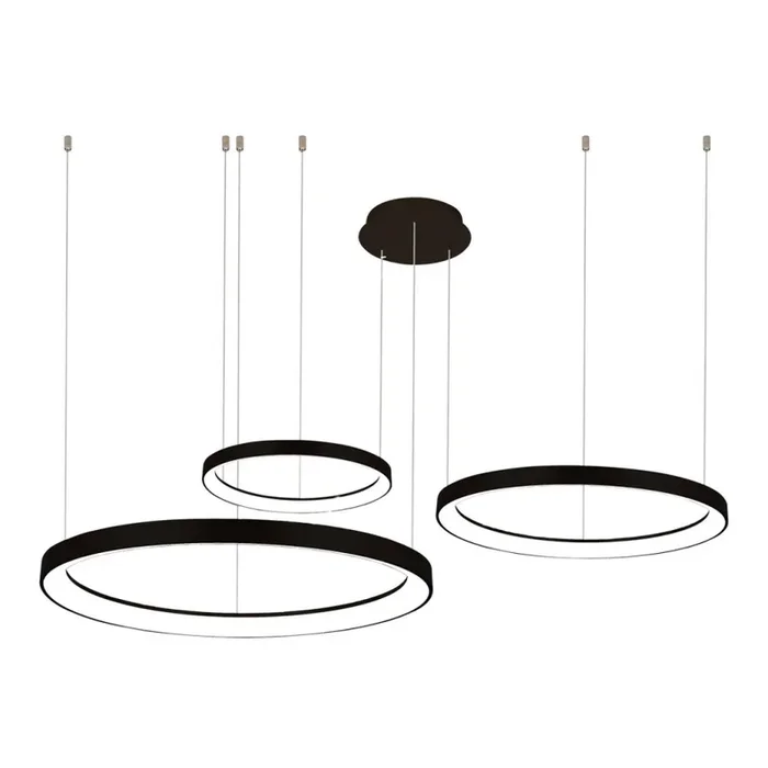 Azzardo AZ5024 – Lámpara de araña LED regulable AGNES LED/120W/230V negro