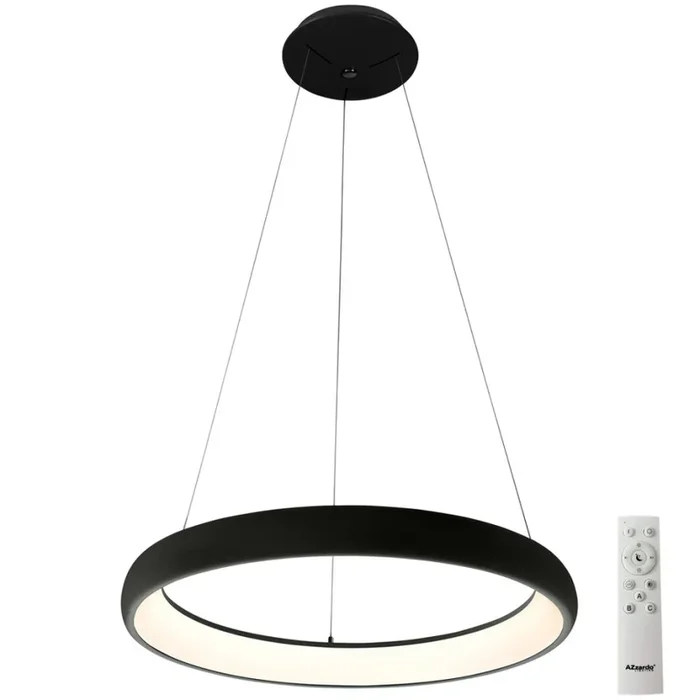 Azzardo AZ5066 – Lámpara de araña LED regulable ANTONIO LED/80W/230V negro + control remoto