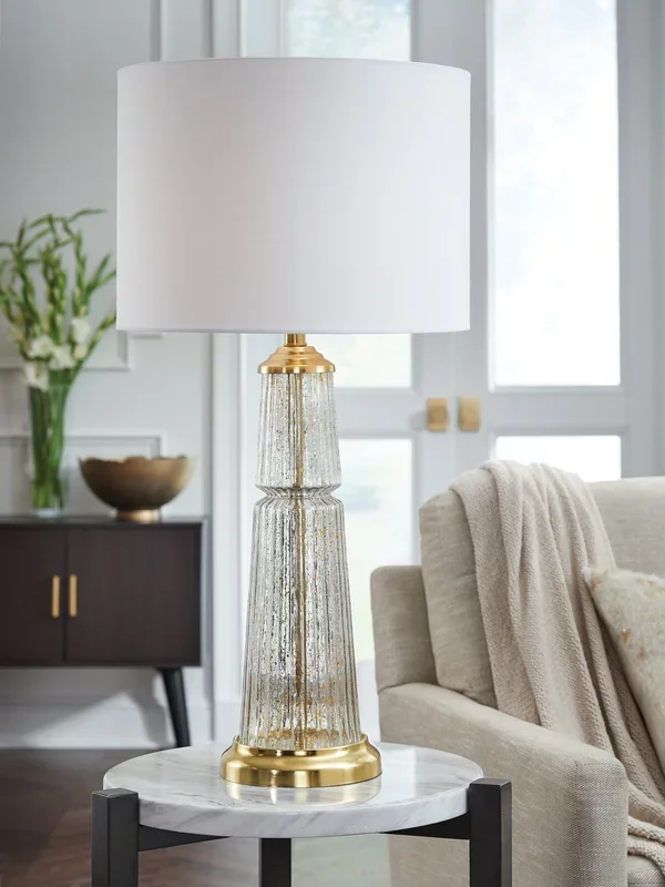 Bakersboro Clear/Gold Finish Table Lamp