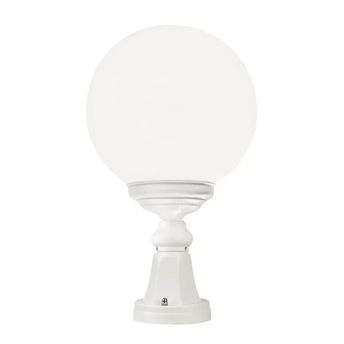 Baliza 1131 con pantalla esférica, blanca