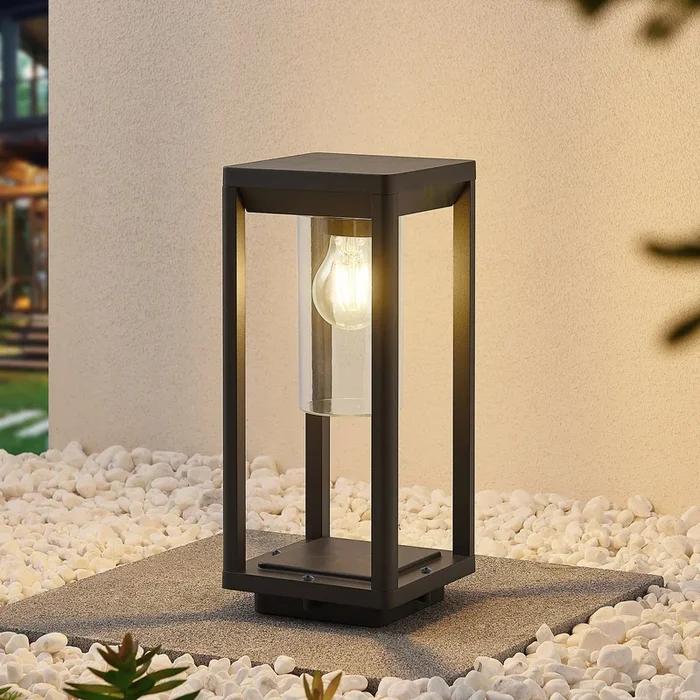 Baliza Estami de Lindby, 35 cm, antracita, metal