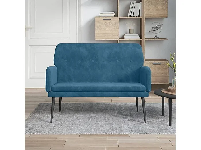 Banco Azul 108x79x79 cm Terciopelo
