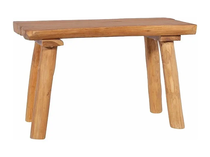 Banco de jardín de madera maciza de teca 80 cm ES781237