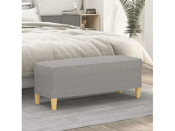 Banco Tela Gris Claro 100x35x41 cm
