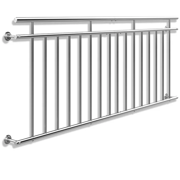 Barandilla balcón acero 90x225cm estilo francés