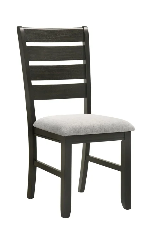Bardstown Black and Light Gray Dining Side Chair, Set of 2