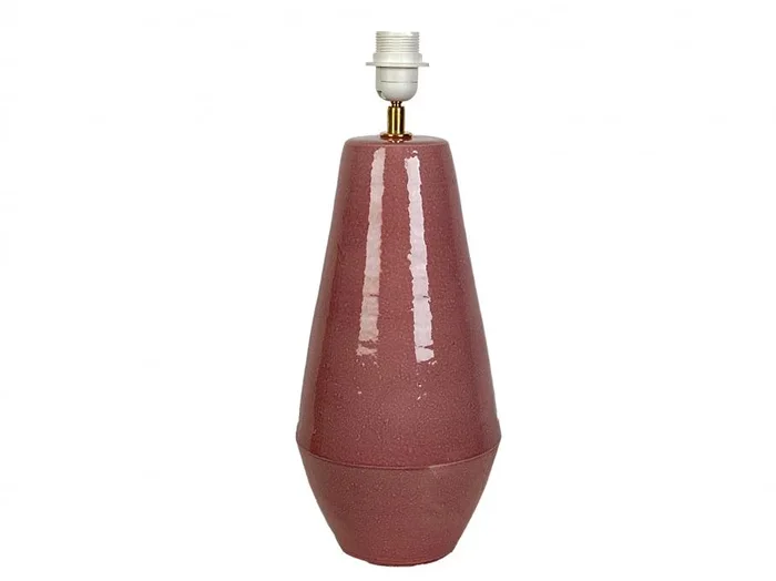 Base Lampara Ceramica Rosso