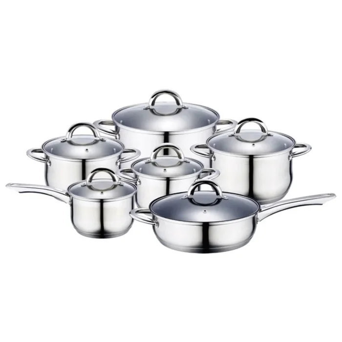 Batería de Cocina Renberg Alexander Acero Inoxidable Plateado (12 pcs)