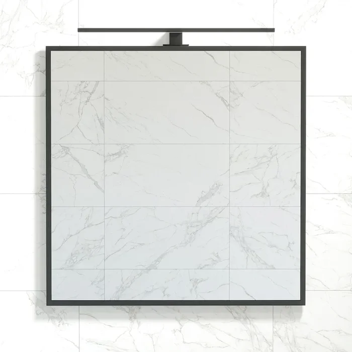 BATH DELUXE 01-080-05-02-00 – Espejo de baño BORGSTED 80×80 cm negro