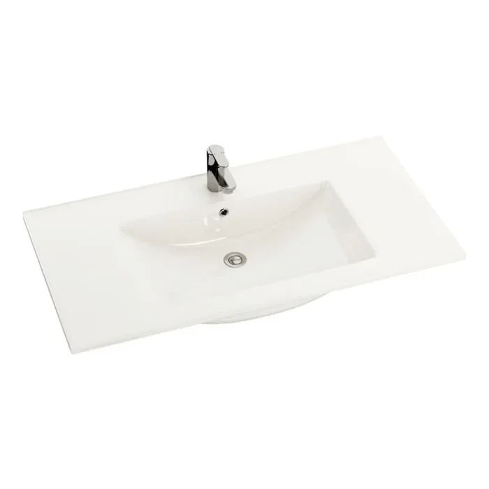 BATH DELUXE 06-090-60-11-01 – Lavabo encastrado CHICAGO 91×46,5 cm cerámica/blanco