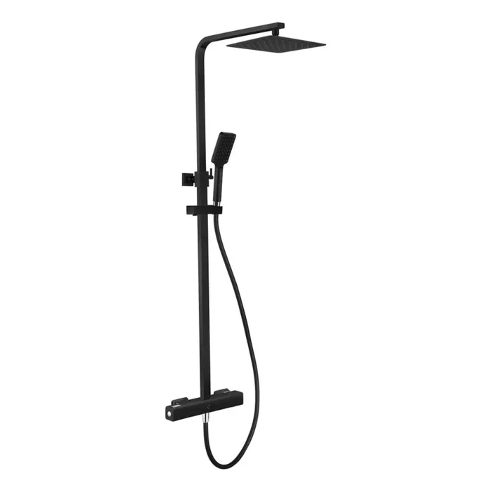 BATH DELUXE 31-120-06-02-00 – Conjunto de ducha con grifo termostático NAESBY negro mate