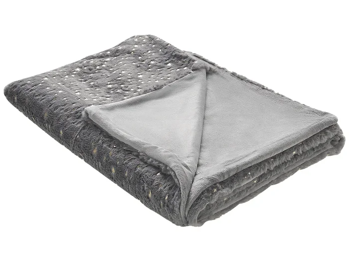 Blanket ALAZEYA 150 x 200 cm Grey
