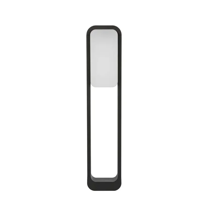 Bolardo luminoso LED Sticker, gris oscuro, aluminio, altura 72 cm
