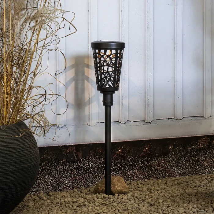 Bolardo solar LED Sinnia con pica de tierra