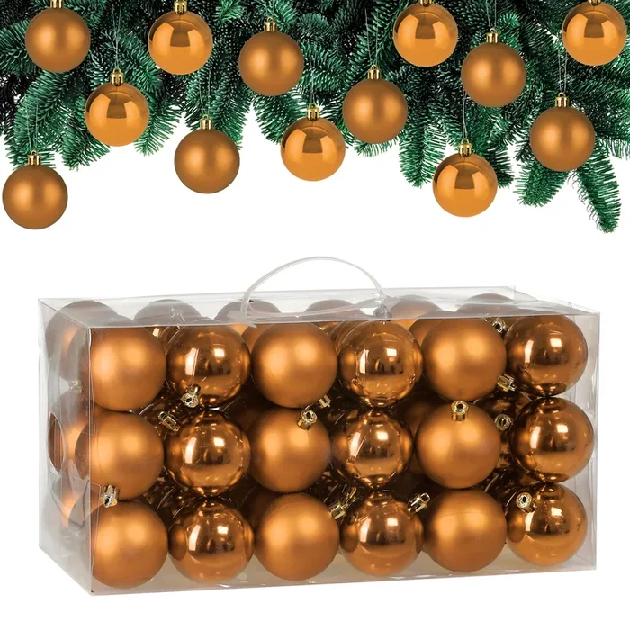 Bolas de navidad Cobre para árbol Set de 54