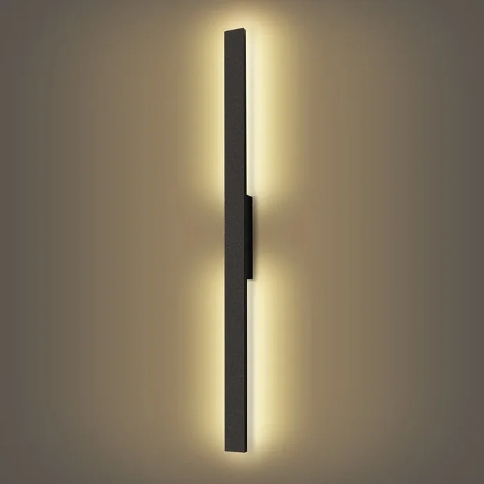 Brilagi – Aplique LED de pared para exterior LUNA LED/24W/230V 3000K IP65 100 cm negro CRI 90