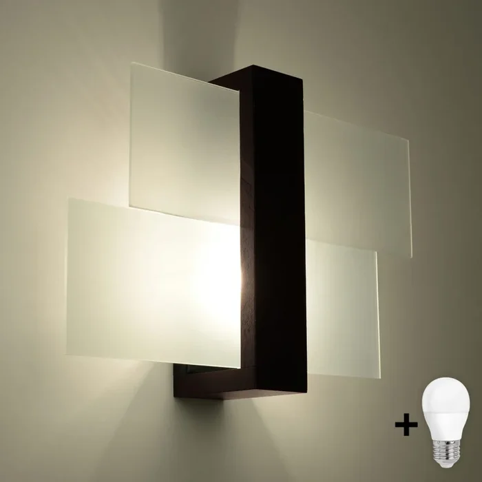 Brilagi – Aplique LED HERA 1xE27/7,5W/230V wenge