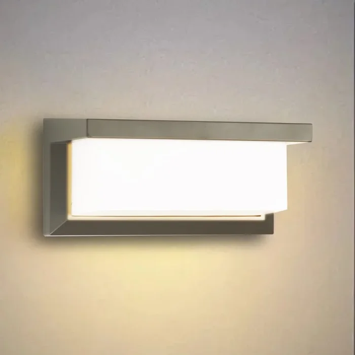 Brilagi – Aplique LED para exterior BRICKY LED/12W/230V gris IP54