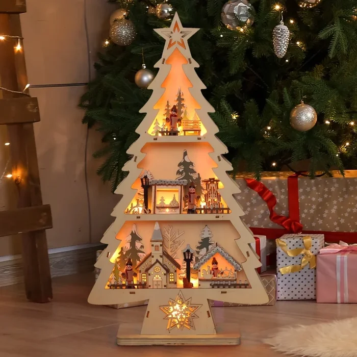Brilagi – Decoración navideña LED, árbol LED/3xAA