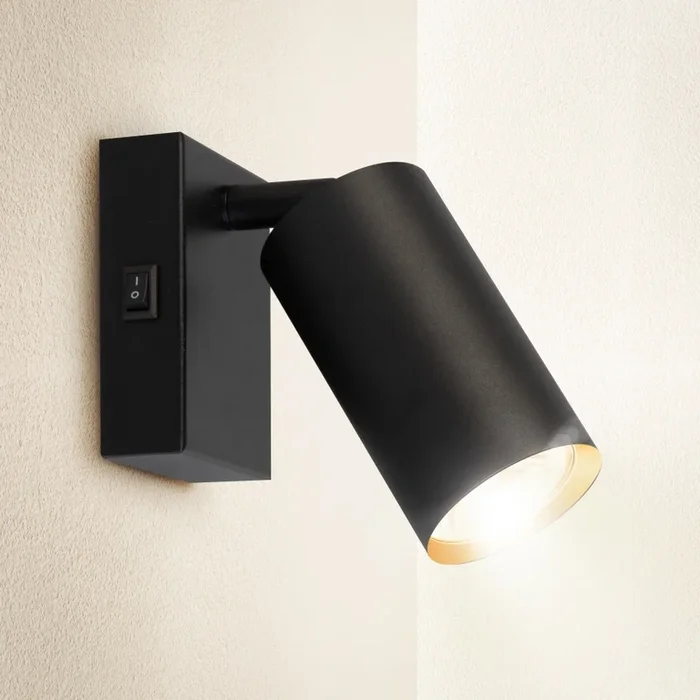 Brilagi – Foco de pared SELE 1xGU10/30W/230V negro/dorado