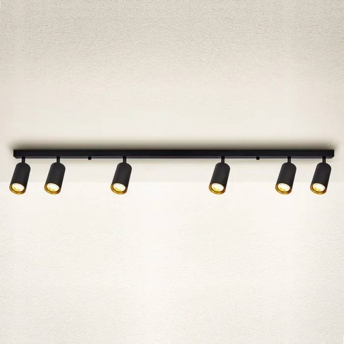 Brilagi – Foco SELE 6xGU10/30W/230V negro/dorado