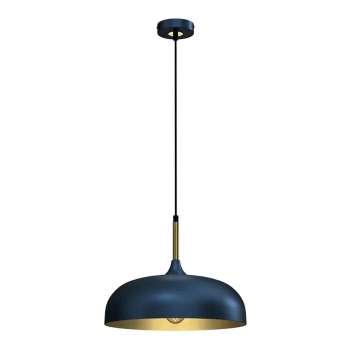 Brilagi – Lámpara colgante ABRAHAM 1xE27/60W/230V diá. 35 cm azul