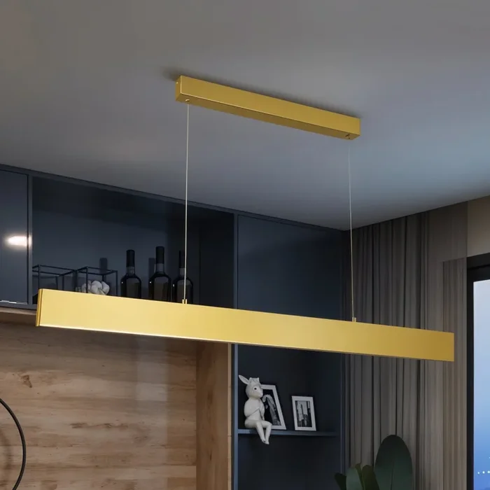 Brilagi – Lámpara de araña LED regulable SLIMLINE LED/40W/230V 3000-6000K dorado + control remoto