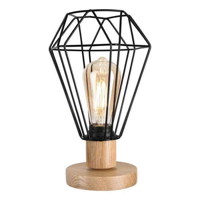 Brilagi – Lámpara de mesa WOODY BASKET 1xE27/60W/230V roble