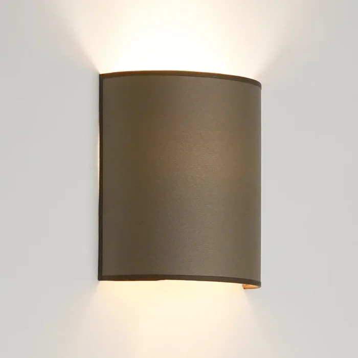 Brilagi – Lámpara de pared SEMI 1xE27/15W/230V diámetro 20 cm marrón