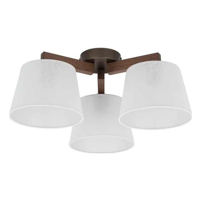 Brilagi – Lámpara de techo de superficie LATTE 3xE27/60W/230V pino/blanco