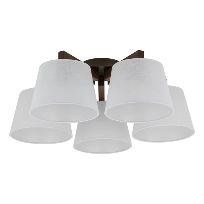 Brilagi – Lámpara de techo de superficie LATTE 5xE27/60W/230V pino/blanco