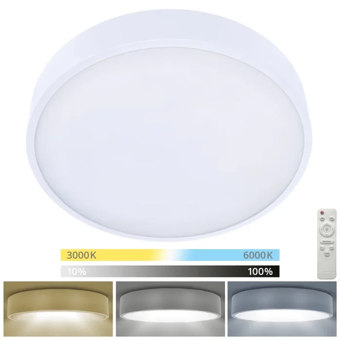 Brilagi – Lámpara de techo LED regulable POOL SMART LED/48W/230V 3000-6000K 40 cm + mando a distancia blanca