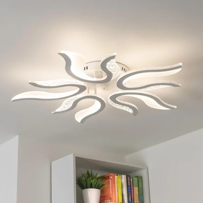Brilagi – Lámpara de techo LED regulable TWIST LED/65W/230V 3000-6500K blanco + control remoto