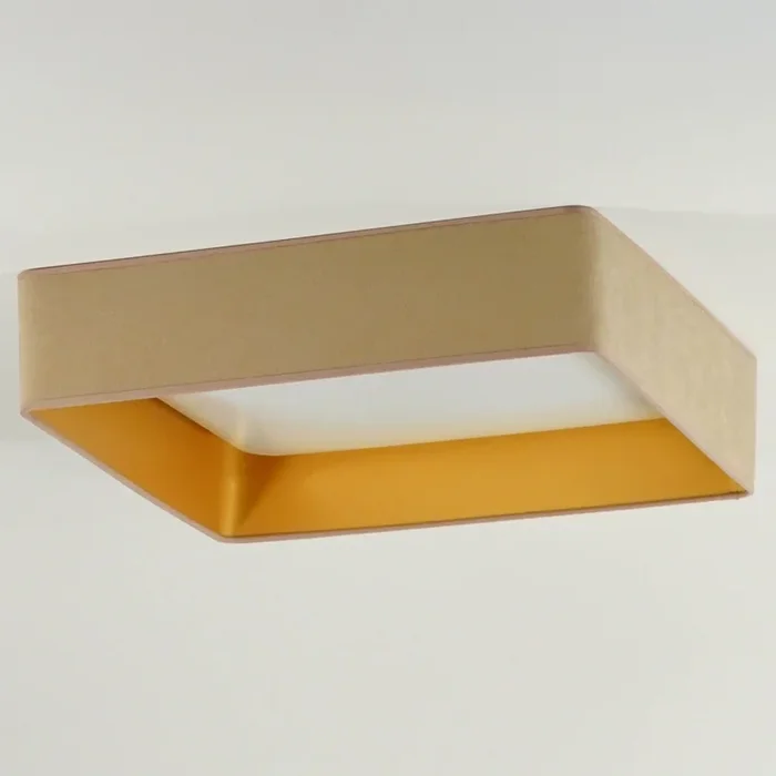 Brilagi – Lámpara de techo LED VELVET SQUARE LED/24W/230V 43×43 cm beige