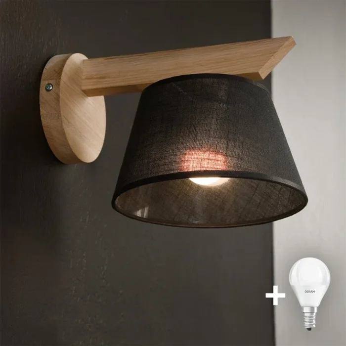 Brilagi – LED Aplique ANTHONY 1xE14/40W/230V roble/negro