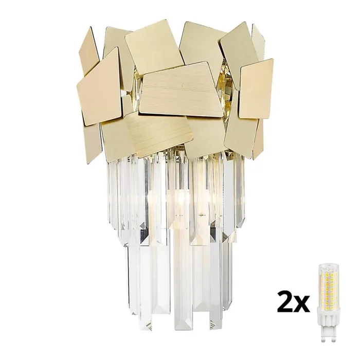 Brilagi – LED Aplique de cristal MIRAGE 2xG9/42W/230V