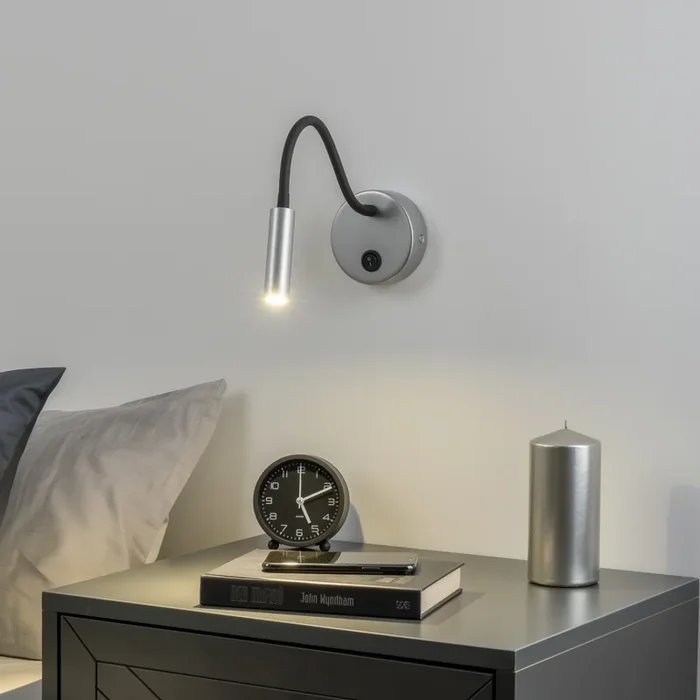 Brilagi – LED Aplique flexible MAYA LED/3W/230V 4000K plata