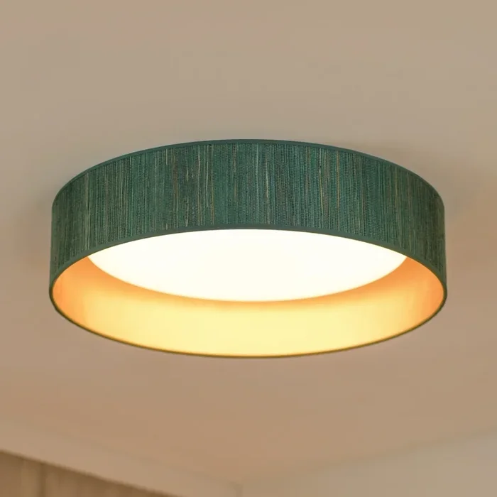 Brilagi – Luminaria de techo LED regulable VEGAS SHINE LED/24W/230V Ø 45 cm 3000/4000/6500K verde paja/dorado + mando a distancia