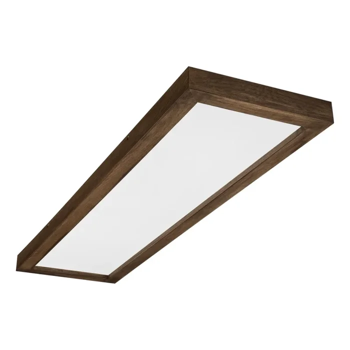 Brilagi – Luminaria LED de techo para baño WOODY FRAME LED/50W/230V 120×30 cm IP44 en roble nogal