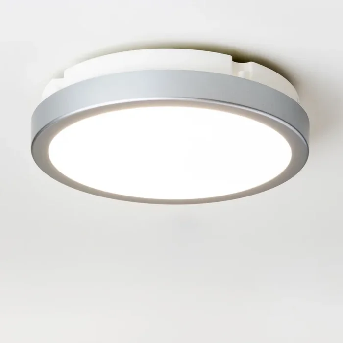 Brilagi – Plafón LED de baño PERA 18W/230V diá. 22 cm IP65 plata
