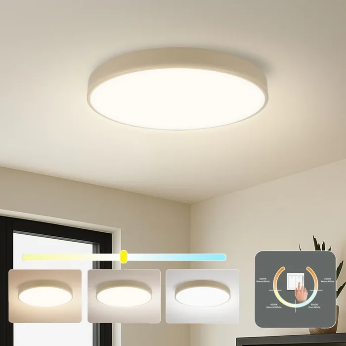 Brilagi – Plafón LED de techo POOL LED/60W/230V 3000/4500/6000K Ø 50 cm beige