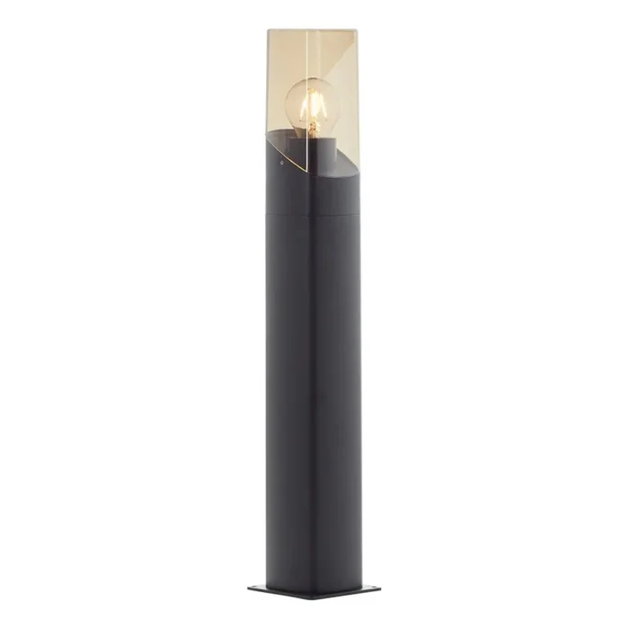 Brilliant – Lámpara de exterior MINOU 1xE27/10W/230V 60 cm IP44 negro/ahumado