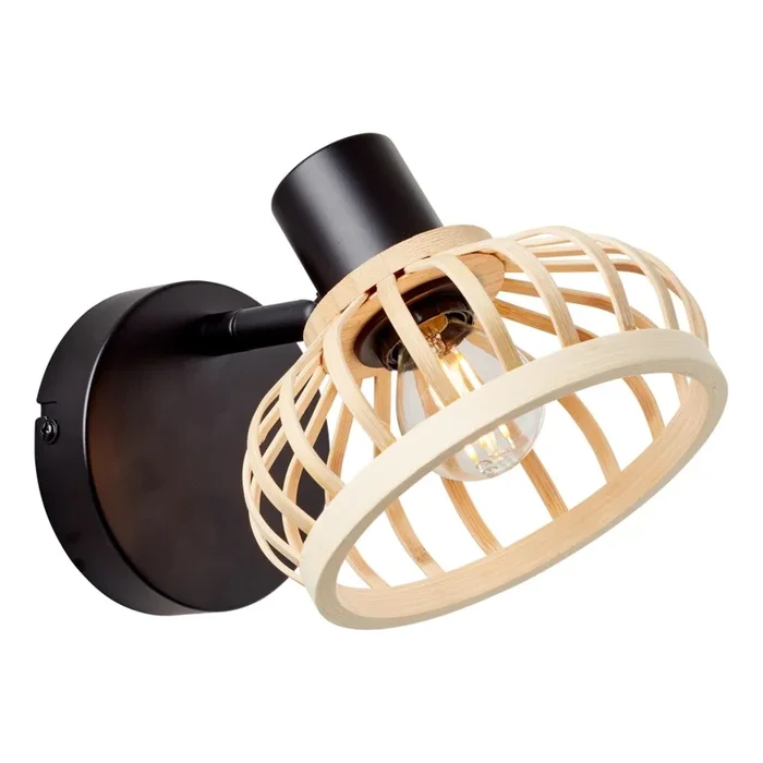 Brilliant – Lámpara de pared NORAH 1xE14/28W/230V bambú