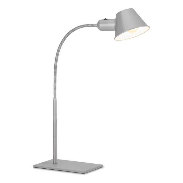 Brilo – Lámpara de mesa 1xE27/10W/230V cromo mate