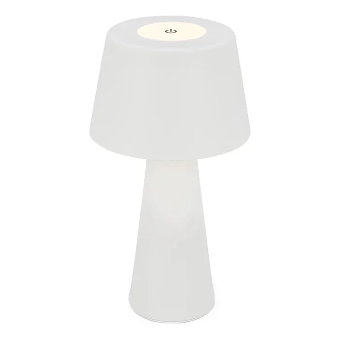 Brilo – Lámpara de mesa LED de exterior recargable y regulable LED/3,5W/5V IP44 blanco