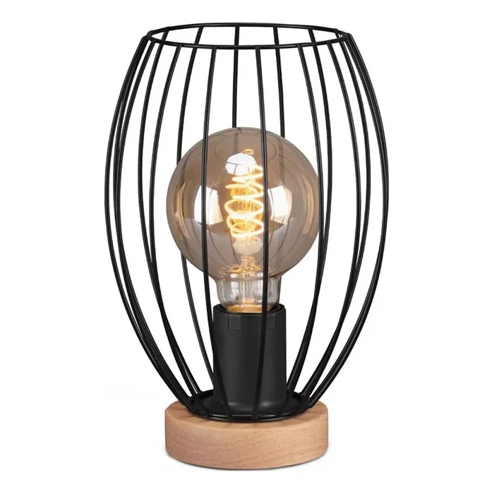Brilo – Lámpara de mesa WAKTU 1xE27/25W/230V árbol de caucho