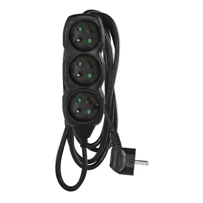 Cable de extensión 3G 3m negro