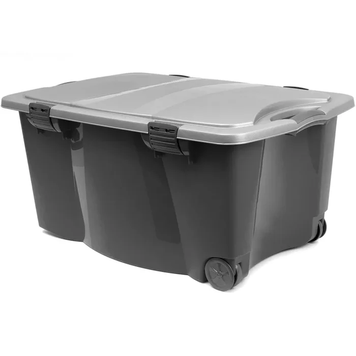 Caja de almacenamiento Negro/Plata